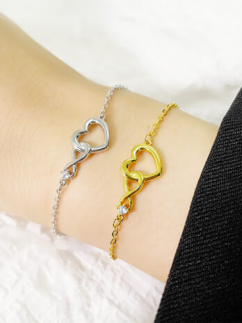 Heart-shape Bracelet Fashion Jewelry Versatile Love Bracelet Gift For Girlfriend Valentine’s Day